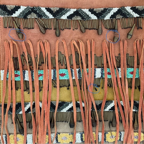 Free People Sundown Aztec Suede Fringe Purse - Picture 16 of 16